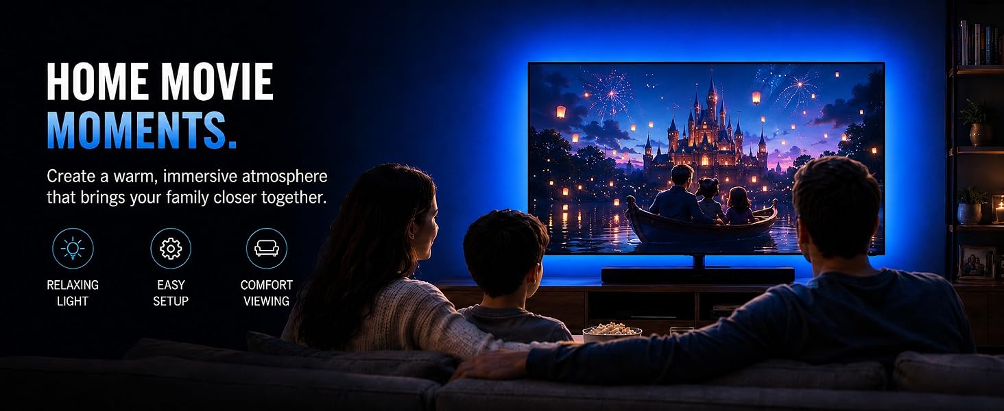 Decorate Your Living Room With Dreamy TV Surround Light
