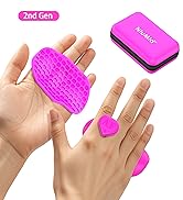 NiuMid 2nd Gen Enlarged Anti-Slip Workout Grips - Ergonomic Silicone Hand Protector Gloves for We...