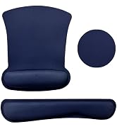 Keyboard Wrist Rest Pad Mouse Pad with Wrist Support Set of 3, Gaming Mousepad with Non-Slip Rubb...