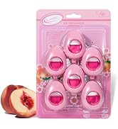 Air Jungles Car Air Freshener Vent Clip Honey Peach Scent, Pink Edition, 6 Pack (4ml Each), Long-...