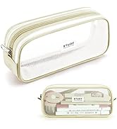 KALIDI Grid Mesh Pencil Case Pen Bag Clear Case Marker Pouch Multifonction Organizer Box Transpar...