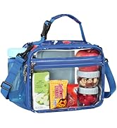 PACKISM Clear Lunch Bag - Reusable Clear Lunch Box for Boys with Adjustable Shoulder Strap, Back ...