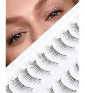 Onlyall Wispy Lashes Natural Look False Lashes Gradual Lash Natural Lashes Fake Eyelashes Thin Ba...