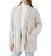 MH MYLUNE HOME Womens Ultra Soft Oversized Cardigan Sweaters with Pockets Long Sleeve Ribbed Knit...