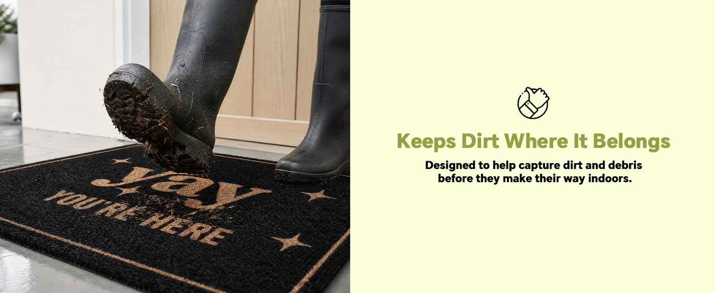 Funny Doormat for Porch Indoor Non Slip