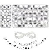 TOAOB 1940pcs Round Letter Beads 4x7mm Alphabet 28 Style Black A to Z Alphabet Acrylic Beads Numb...