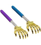 SinLoon Back Scratcher Hand Massager backslap(2- Pack) Portable Extendable Telescopic Metal Back ...