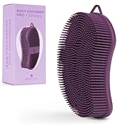 MainBasics Exfoliating Silicone Body Scrubber Pro 2-in-1 Shower Scrubber for Body Care, Silicone ...