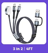 Travel Essentials for Apple Watch Charger,Multi Charging Cable for iPhone 17,iWatch Charger USB C...