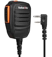 Radioddity RS22 Remote Speaker Mic with Clear Sound, Compatible with Baofeng UV-5R UV-5RX3 BF-888...