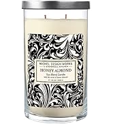 Michel Design Works Large Tumbler Candle with Lid, Honey Almond