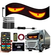 Qasim Devil Eyes Light for Cars,Flexible LED Soft Screen,Car Dynamic LED Eyes for Windshield,1PCS...