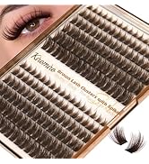 Kiromiro Brown Lash Clusters with Spikes Cluster Eyelash Extensions 10-20mm DIY Eyelash Clusters ...