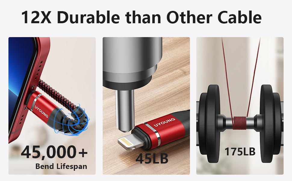 iPhone charging cable braided nylon