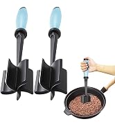 2Pack Meat Chopper, Heat Resistant Meat Masher for Hamburger Meat, Ground Beef Smasher, Nylon Ham...
