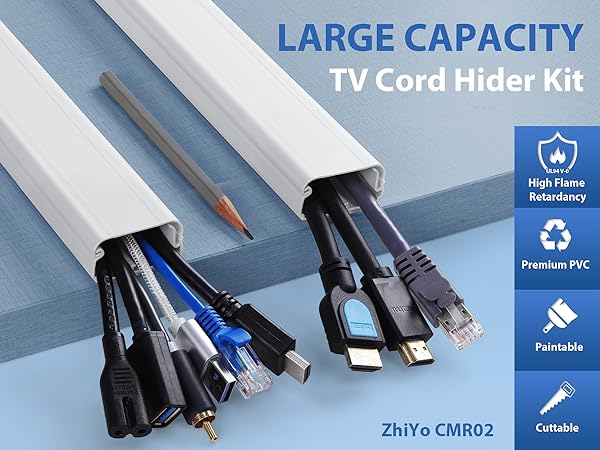wall cord cover kit