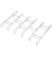 Vtopmart 2.36" Drawer Dividers with Expandable Inserts, 12.8"-22.3", 6 Pack | Adjustable Kitchen ...