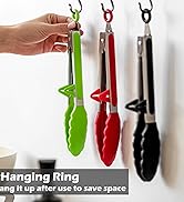 Silicone kitchen tongs