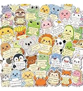 40 PCS Emotional Support Animal Fridge Magnets Cute Positive Animal Magnets with Encouraging Word...