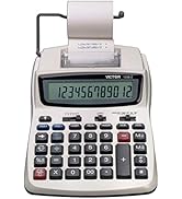 Victor Printing Calculator, 1208-2 Compact and Reliable Adding Machine with 12 Digit LCD Display,...