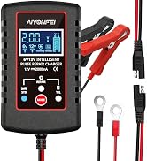 AIYONFEI 2A Battery Charger 6V/12V Smart Trickle Charger, Battery Maintainer for Lead Acid, Motor...