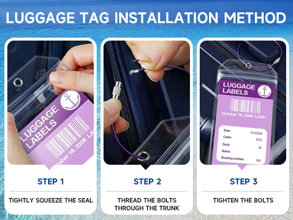 Cruise luggage tag