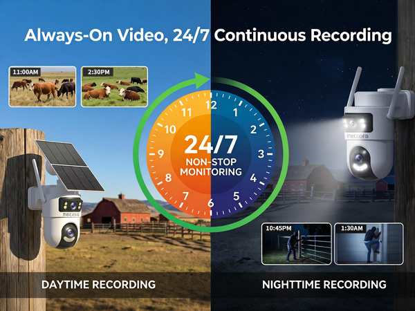 24/7 recording security camera