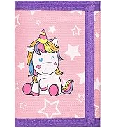 Lamiza Unicorn Kids Wallet for Girls, Little Girls Wallet for Kids w/Magic Sticker, Play Toddler ...