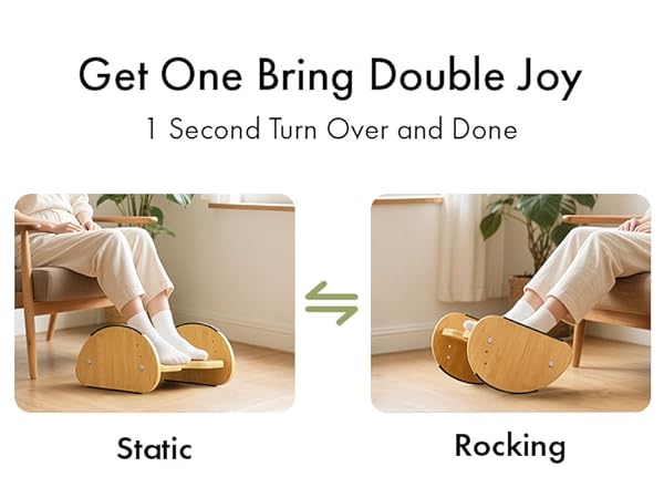 bamboo foot stool for under desk at work