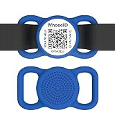 WhoseID QR Code Dog Tag with NFC, Personalized Pet ID Tag, Silicone Dog ID Tag, Modifiable Pet On...