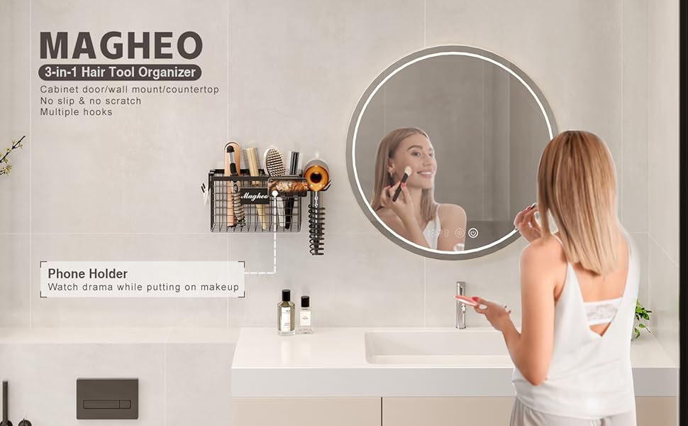 MAGHEO 3-in-1 hair tool organizer