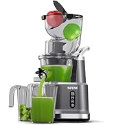 SiFENE Cold Press Juicer Machines, Big Mouth 83mm Opening Whole Slow Masticating Juicer, Easy-Cle...