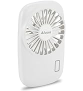 Aluan Handheld Fan Mini Fan Powerful Small Personal Portable Fan Speed Adjustable USB Rechargeabl...