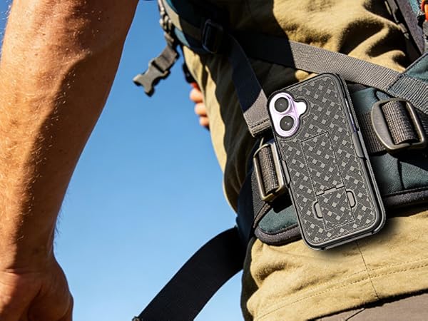 Ailiber Compatible for iPhone 17 Case Holster with Screen Protector