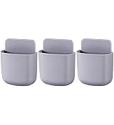 kulusion 3 Pcs Remote Control Holder, Wall Mount Pen Holder Hole-Free Self Adhesive Phone Chargin...