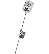 Taylor Programmable Digital Candy and Deep Fry Thermometer with Green Light Alert Display and Adj...