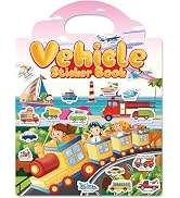 Walenced Reusable Sticker Book for Toddlers 2-4 Years, Stickers for Kids, Toddler Craft Activitie...