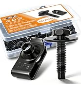 mankk 50PCS M6-1.0 Fender Liner Screw and U-Nut Clips Kit,Body Fasteners,U-Nut Clips & Hex Head B...