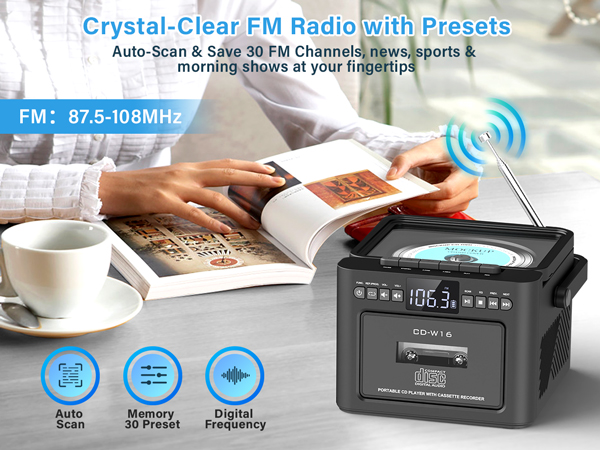 cd cassette player combo