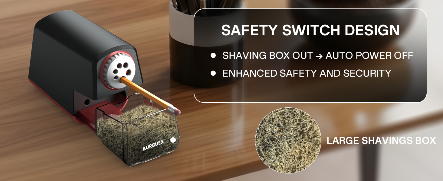 Large capacity electric sharpener
