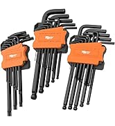 Mutt Tools 35pc Long Allen Wrench Set and Star Key Set – Includes Star, Metric and Standard SAE –...