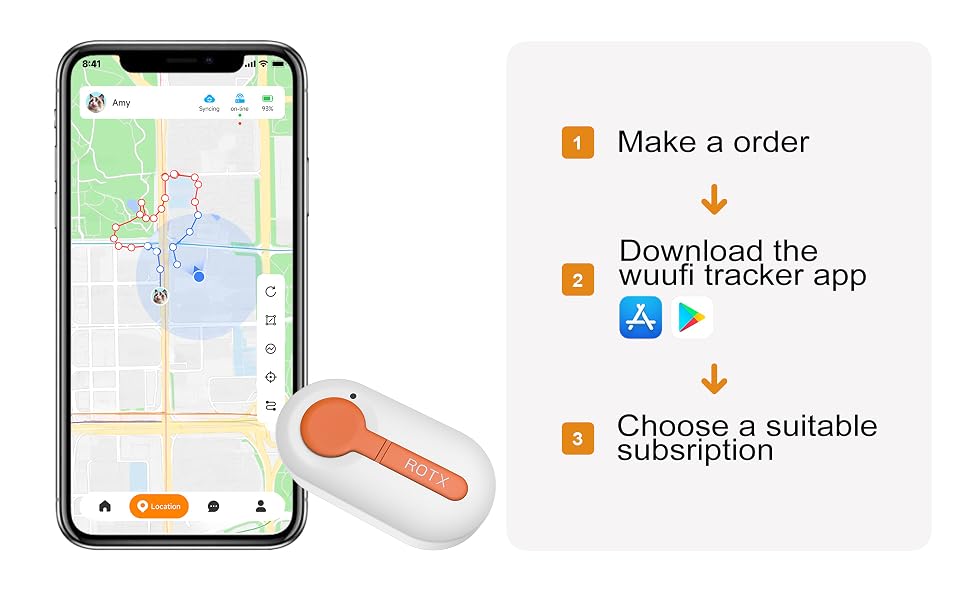 three steps to start your pet tracker