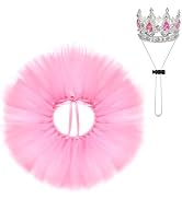 Haakong Pet Costume Set Tutu Skirt with Pearl Crown for Small Cat Dog Halloween Birthday Wedding ...