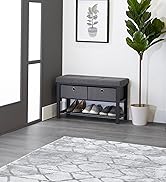 shoe storage bench seat cushion