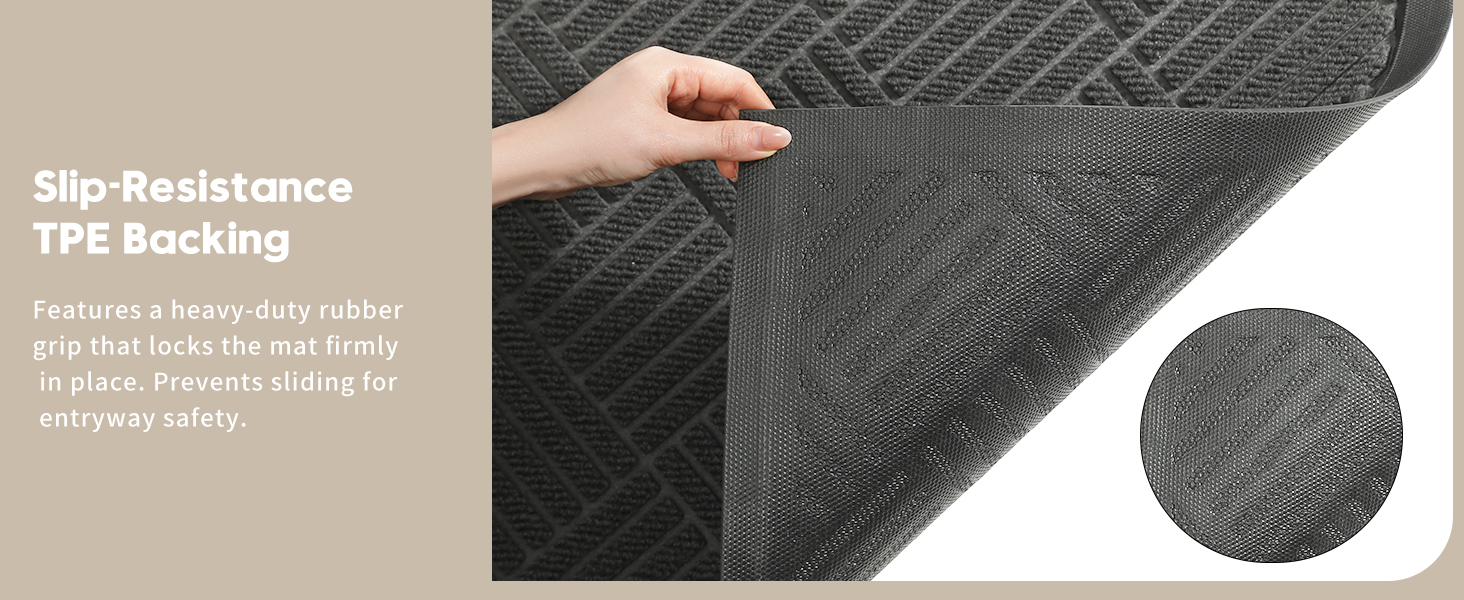 NON SLIP RUBBER BACKING