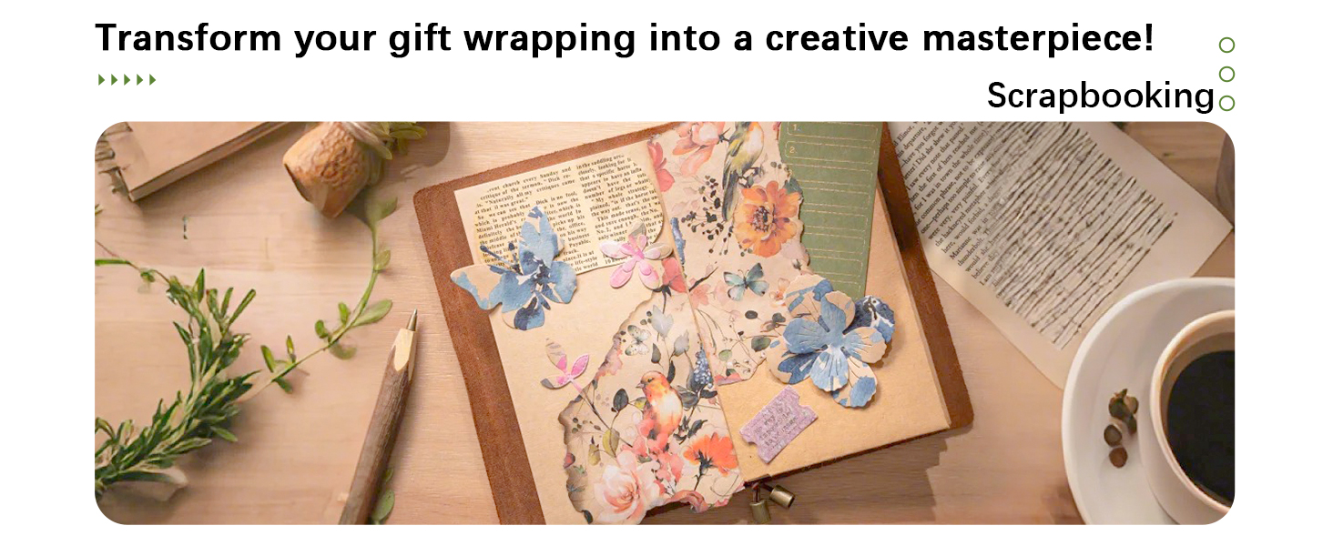 wild flower flower gift wrap paper