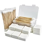 Gun Cleaning Supplies in Storage Box - Gun Cleaning Patches & Gun Cleaning Swabs, 6" Long Cotton ...