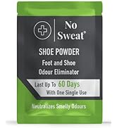 No Sweat Foot And Shoe Odour Eliminator Powder - Lasts Up To 60 With One Single Use - Salty Struc...