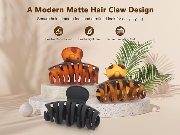 Matte Hair Claw