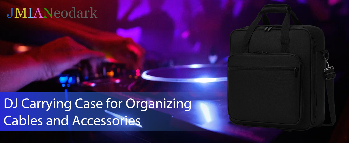 The DJ Carrying Case has a large main compartment, which is 15*15.4*5.1 inches.